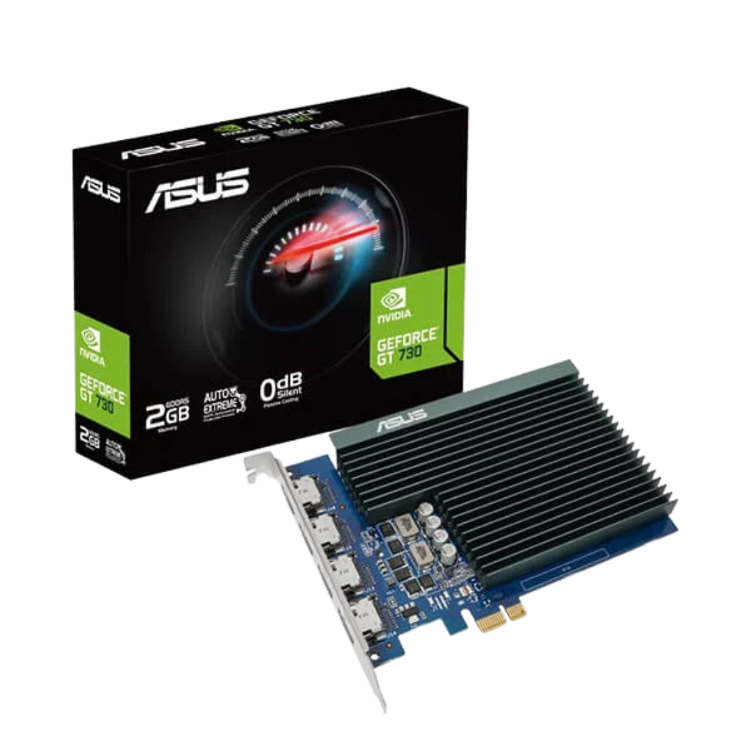 Asus GeForce GT 730 2GB GDDR5 64-bit Graphics Card with 4 HDMI Ports