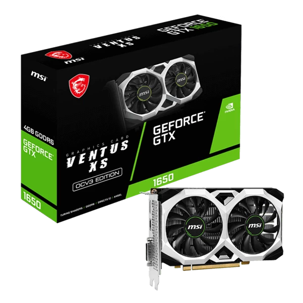 MSI GeForce GTX 1650 D6 Ventus XS OCV3 4GB GDDR6 128-bit Gaming Graphics Card